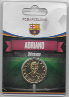 Médaille Touristique Arthus Bertrand AB Sous Encart Football Barcelone Saison 2011 2012 Adriano - Sin Fecha