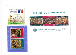 Collection De 9 BF MNH Et Oblitérés. (Chats,alunissage,ONU,football,Noël,) - Togo (1960-...)