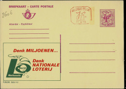 Publibel Neuve N° 2606 + P. 010 ( Nationale Loterij) - Werbepostkarten