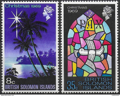 1969 British Solomon Islands Christmas 2v. MNH SG N. 189/90 - Other & Unclassified