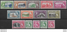 1953-59 Trinidad And Tobago Elisabetta II 14v. MNH SG N. 267/78+a - Sonstige & Ohne Zuordnung