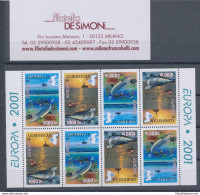 2001 EUROPA CEPT Azerbaigian/Azerbaycan  Minifoglio  "Acqua"  MNH** - Altri & Non Classificati