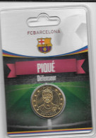 Médaille Touristique Arthus Bertrand AB Sous Encart Football Barcelone Saison 2011 2012 Piqué - Undated