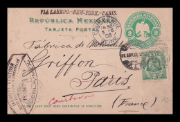MEXICO 1906 Nice Stationery To France - Mexiko