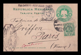 MEXICO 1906 Nice Stationery To France - Messico