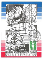 1990 Cachet 200 Ans Du Département Bastia (Corse) Sur N°2622 Sur Carte Gravure Du Poinçon Original Du Timbre - Gedenkstempels