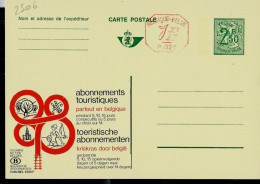 Publibel Neuve N° 2506 + P. 021 ( Abonnements Touristiques - Chemins De Fer Belges) - Werbepostkarten