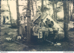 Z25 Foto Isole Tremiti Campaggio Gruppo Di Persone Che Fanno Un Pic Nic - Foggia