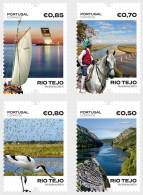 Portugal 4332/36 Rio Tejo, Pont, Cheval, Oiseau, Archéologie - Puentes
