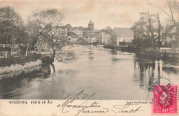 SUEDE - Nyköping - Parti Af An - 05/07/1908 - Mes Amitiés Jeanne - Rivière - Village - Carte Postale Ancienne - Zweden