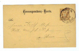 Österreich, 1887, Corr.karte 2kr Mit Stempel "Wien-Mittelgasse" (10543W) - Tarjetas
