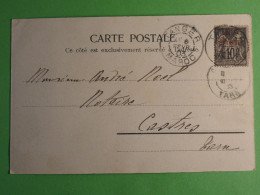 DN17  MAROC ESPAGNOL  BELLE   CARTE   1903 TANGER A CASTRES FRANCE     + AFF. INTERESSANT +++ - Spanisch-Marokko