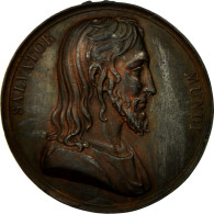 France, Médaille, Salvator Mundi, Mater Christi, Aubessus, TB+, Bronze - Andere & Zonder Classificatie
