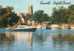 Navigation Sailing Vessels & Boats Themed Postcard Ranworth Norfolk Broads - Zeilboten