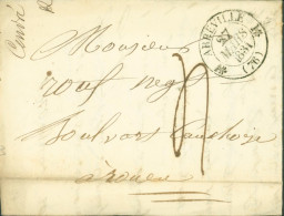 Lettre Avec échantillon De Tissus Somme CAD T12 Abbeville 27 MARS 1831 Taxe Manuscrite 3 Pour Rouen - 1801-1848: Voorlopers XIX