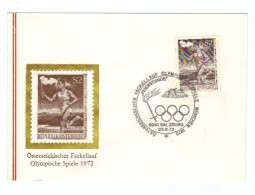 Österreich, 1972, "Österr.Fackel- Lauf Z.d.Olymp.Spielen München", MiNr.1392 A.Kuvert M. SStpl. (10588X) - Brieven En Documenten
