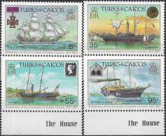 1987 Turks And Caicos Accession Of Queen Victoria 4v. MNH SG. N. 902/905 - Sonstige & Ohne Zuordnung