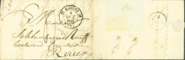 Lettre Avec échantillon De Tissus Somme CAD T12 Amiens 3 OCT 1831 Pour Rouen Taxe Manuscrite 3 Dos Dateur 4 OCT 1831 - 1801-1848: Voorlopers XIX