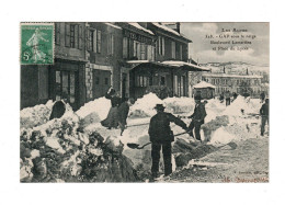 05 GAP, Sous La Neige, Boulevard Lamartine Et Place Du Lycée.  - Gap