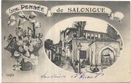 GRECE. SALONIQUE. UNE PENSEE. CARTE  ECRITE - Greece