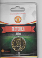 Médaille Touristique Arthus Bertrand AB Sous Encart Football Manchester United  Saison 2011 2012 Fletcher - Non-datés