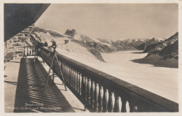 JUNGFRAUJOCH BERGHAUS GALLERIE UND ALETSCHGLETSCHER 1951 CPSM 9X14 TBE - Sonstige & Ohne Zuordnung