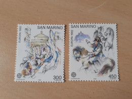 TIMBRES  SAINT-MARIN   EUROPA   1982    N  1055  /  1056   COTE  7,50  EUROS   NEUFS  LUXE** - 1982