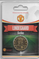 Médaille Touristique Arthus Bertrand AB Sous Encart Football Manchester United  Saison 2011 2012 Lindegaard - Non-datés