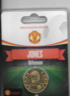 Médaille Touristique Arthus Bertrand AB Sous Encart Football Manchester United  Saison 2011 2012 Jones - Undated