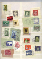 Deutschland, 1952-1959, 20 Briefstücke, Hoher Katalogwert (10653X) - Verzamelingen