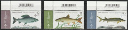 Deutschland 2015 MiNr.3169 - 3171 ** Postfrisch Süßwasserfische ( 421 ) - Unused Stamps