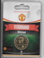 Médaille Touristique Arthus Bertrand AB Sous Encart Football Manchester United  Saison 2011 2012 Ferdinand - Non Datati