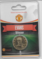 Médaille Touristique Arthus Bertrand AB Sous Encart Football Manchester United  Saison 2011 2012 Evans - Undated