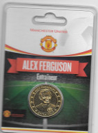 Médaille Touristique Arthus Bertrand AB Sous Encart Football Manchester United  Saison 2011 2012 Sir Alex Fergusson - Zonder Datum