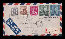 BELGIUM 1949. Nice Airmail Cover To Hungary - Storia Postale