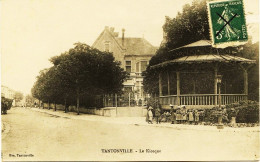 1961 - TATONVILLE  - LE  KIOSQUE    ANIMEE   Circulée 1917    Tres Beau Plan - Andere & Zonder Classificatie