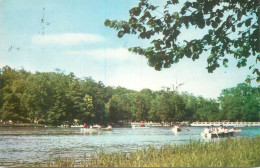 Navigation Sailing Vessels & Boats Themed Postcard Romania Sibiu Dumbrava Lake - Zeilboten