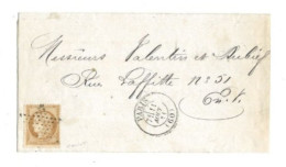 !!! FRANCE, LETTRE PORT LOCAL POUR PARIS DE 1871 AFF. 10CTS SIÈGE - 1849-1876: Classic Period