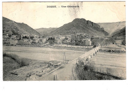 04 DIGNE, Vue Générale Et Le Grand Pont. éditeur MILHAUD. 2 SCAN. - Digne