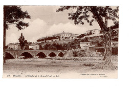 04 DIGNE, L'Hôpital Et Le Grand Pont. - Digne