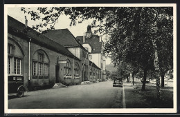 AK Plochingen A. Neckar, Reichsbahngasthaus Fritz Heim Und Strassenpartie  - Autres & Non Classés