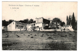 04 Environs De DIGNE Les BAINS, Château D'AIGLUN. AUTRIC éditeur. 2 SCAN. - Other & Unclassified