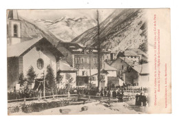 04 Vallée De L'UBAYE, Col De La PARE, Obsèques Des Victimes. Entrée Du Cortège à L'église De LA CONDAMINE CHATELARD. - Other & Unclassified