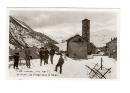 04 Vallée De L'UBAYE, LARCHE, Le Village Sous La Neige. éditeur PINONCÉLY à LARCHE. - Other & Unclassified