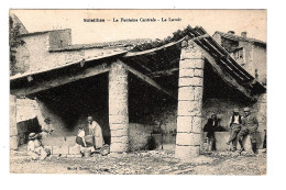 04 SOLEILHAS, La Fontaine Centrale. Le Lavoir. 2 SCAN. - Other & Unclassified