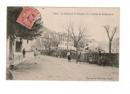 04 MEZEL, Le Boulevard St Sébastien Et La Gendarmerie.  - Other & Unclassified