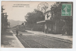 04 CHATEAU ARNOUX, La Gare. éditeur CLERGUE.  - Other & Unclassified