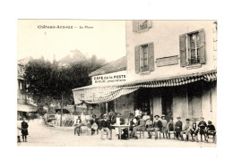 04 CHATEAU ARNOUX, La Place. Café De La Poste.  - Other & Unclassified