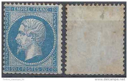 France N° 22 Napoléon III 20 C Bleu - 1853-1860 Napoléon III