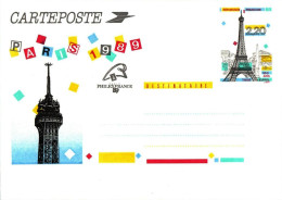 *Carte Postale Entier Postal - La Tour Eiffel - Postales Tipos Y (antes De 1995)